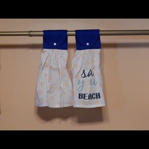 Sea You At The Beach Hanging Towel, Set of 2 - Kitchen, Décor